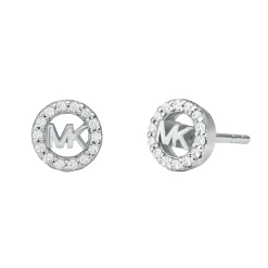 Michael Kors Silver Cubic Zirconia Stud Earrings