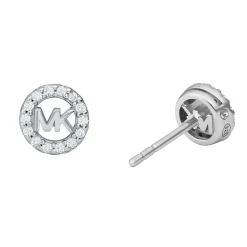 Michael Kors Silver Cubic Zirconia Stud Earrings