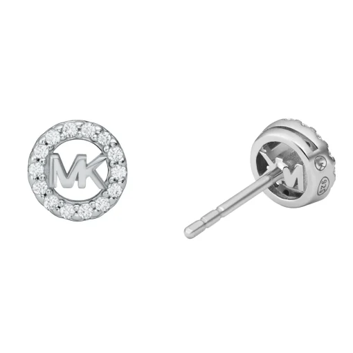 Michael Kors Silver Cubic Zirconia Stud Earrings