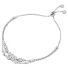 Michael Kors Silver Cubic Zirconia Ladies Slider Bracelet