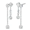 Michael Kors Silver Cubic Zirconia Ladies Drop Earrings