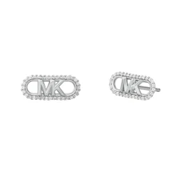 Michael Kors Silver Cubic Zirconia Stud Earrings