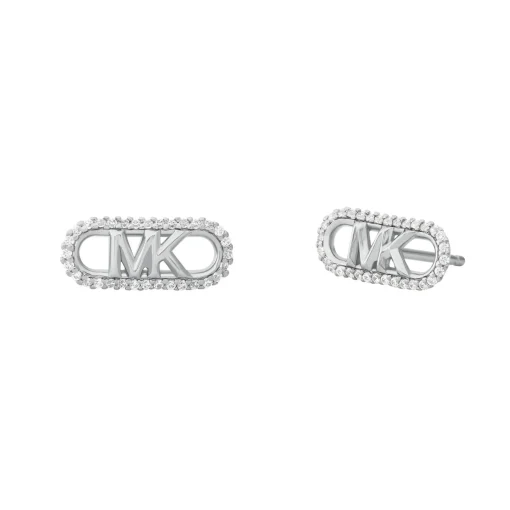 Michael Kors Silver Cubic Zirconia Stud Earrings