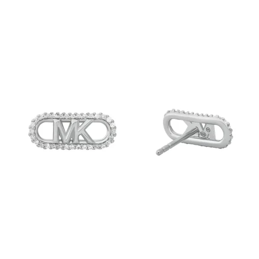 Michael Kors Silver Cubic Zirconia Stud Earrings