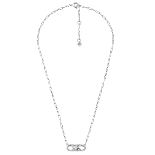 Michael Kors Silver Cubic Zirconia Necklace
