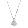 Michael Kors Silver Pave Heart Pendant