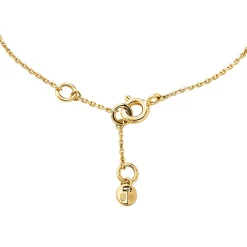 Michael Kors Yellow Gold Plated Cubic Zirconia Padlock Bracelet