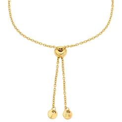 Michael Kors Yellow Gold Plated Cubic Zirconia Slider Bracelet