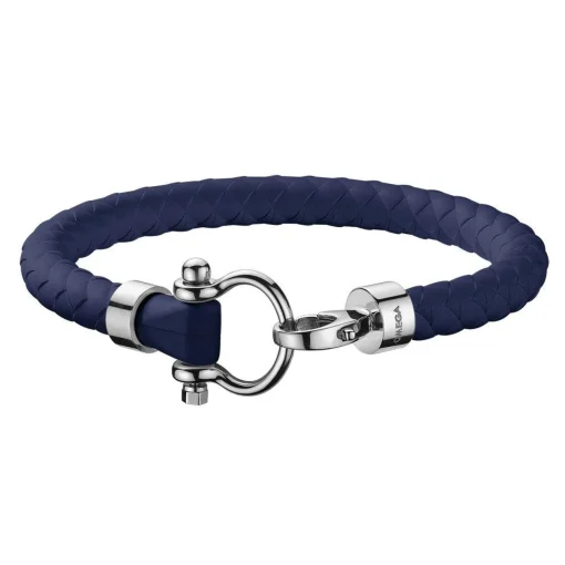 OMEGA Aqua Marine Blue Rubber Bracelet