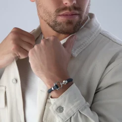OMEGA Aqua Marine Blue Rubber Bracelet