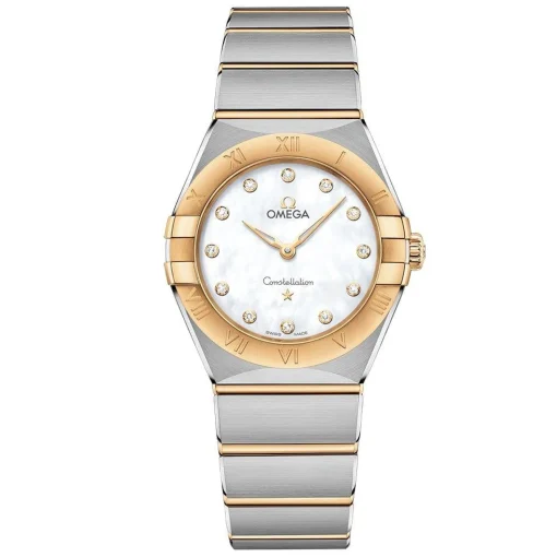 OMEGA Constellation 28mm 18K Gold Diamond Ladies Watch