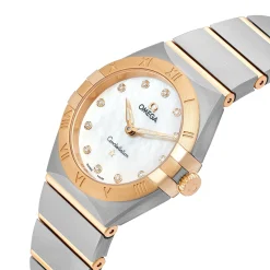 OMEGA Constellation 28mm 18K Gold Diamond Ladies Watch