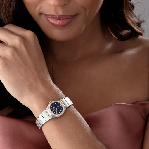 OMEGA Constellation 25mm 18K Sedna Gold Diamond Ladies Watch