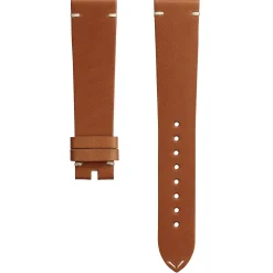 OMEGA Golden Brown Calf Leather Watch Strap