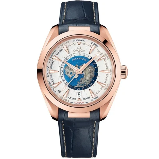 OMEGA Seamaster Aqua Terra 150M 43mm 18K Rose Gold Worldtimer Men's Watch