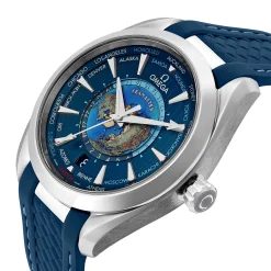 OMEGA Seamaster Aqua Terra 150M 43mm Co-Axial Master Chronometer Worldtimer Men's Watch