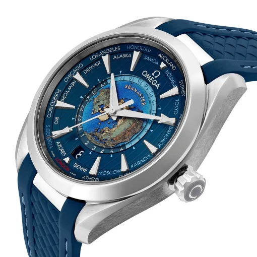 OMEGA Seamaster Aqua Terra 150M 43mm Co-Axial Master Chronometer Worldtimer Men's Watch