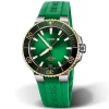 Oris Aquis Date Calibre 400 41.5mm Green Rubber Strap Automatic Watch