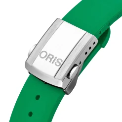 Oris Aquis Date Calibre 400 41.5mm Green Rubber Strap Automatic Watch