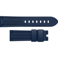Panerai 24mm Dark Blue Rubber Watch Strap