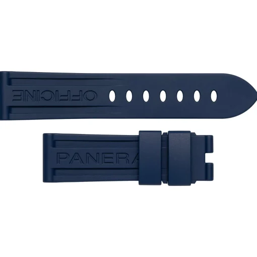 Panerai 24mm Dark Blue Rubber Watch Strap
