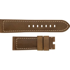 Panerai 24mm Dark Brown Leather Watch Strap