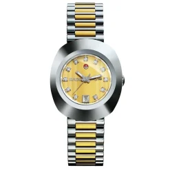 Rado DiaStar The Original 27.3mm Stainless Steel and Yellow Gold PVD Automatic Ladies Watch