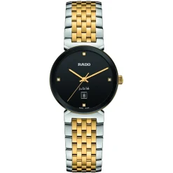 Rado Florence 30mm Stainless Steel and Yellow Gold PVD Diamond Ladies Watch