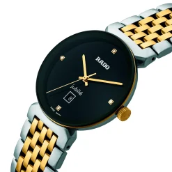 Rado Florence 30mm Stainless Steel and Yellow Gold PVD Diamond Ladies Watch