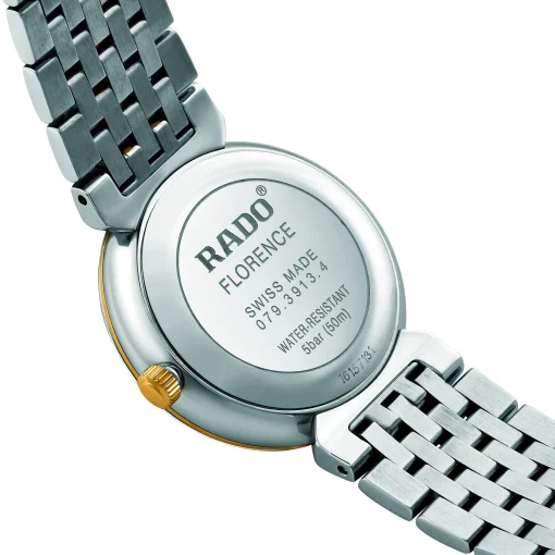 Rado Florence 30mm Stainless Steel and Yellow Gold PVD Diamond Ladies Watch