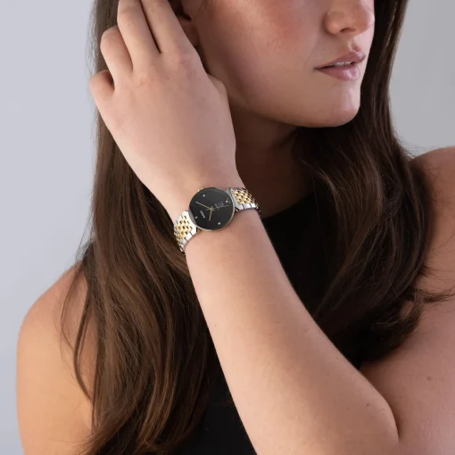 Rado Florence 30mm Stainless Steel and Yellow Gold PVD Diamond Ladies Watch