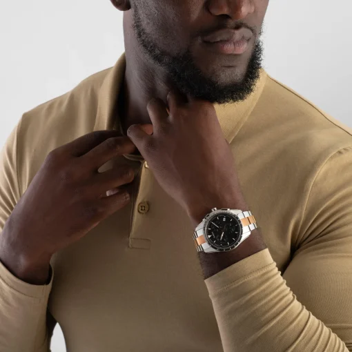 Rado HyperChrome 44.9mm Stainless Steel and Rose Gold PVD Chronograph Men’s Watch