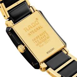 Rado Integral 22.7mm High-Tech Ceramic and Yellow Gold PVD Diamond Ladies Watch