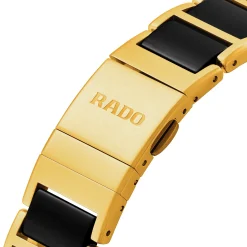 Rado Integral 22.7mm High-Tech Ceramic and Yellow Gold PVD Diamond Ladies Watch