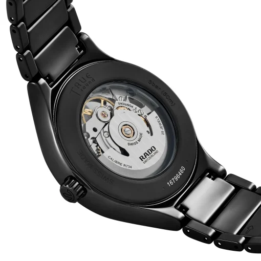 Rado True Round 40mm High-Tech Ceramic Skeleton Automatic Watch