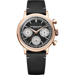 Raymond Weil Millesime 40mm Rose Gold PVD Chronograph Automatic Ladies Watch