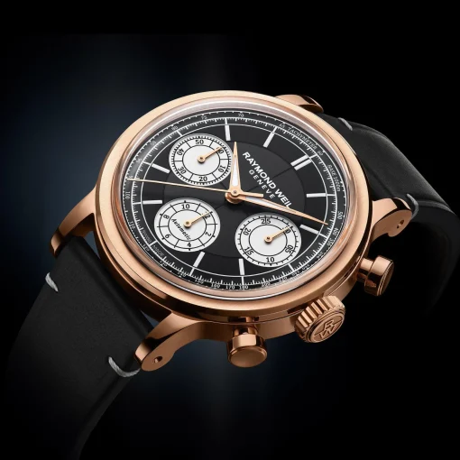 Raymond Weil Millesime 40mm Rose Gold PVD Chronograph Automatic Ladies Watch