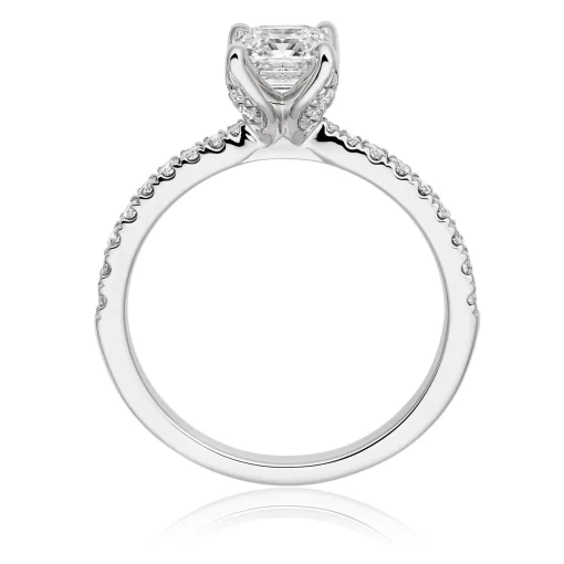 Royal Asscher Bridget Platinum Diamond Royal Asscher Cut Solitaire Ring