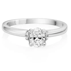 Royal Asscher Henrietta Platinum Diamond Royal Asscher Oval Cut Halo Ring