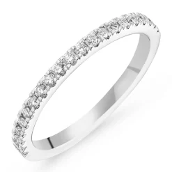 Royal Asscher Platinum Diamond Wedding Ring