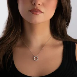 Sif Jakobs Biella Perla Silver Cubic Zirconia Freshwater Pearl Necklace