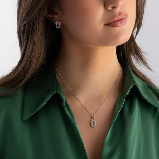 Sif Jakobs Capizzi Piccolo Silver Cubic Zirconia Necklace