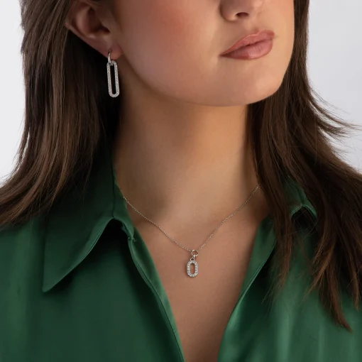 Sif Jakobs Capizzi Piccolo Silver Cubic Zirconia Necklace
