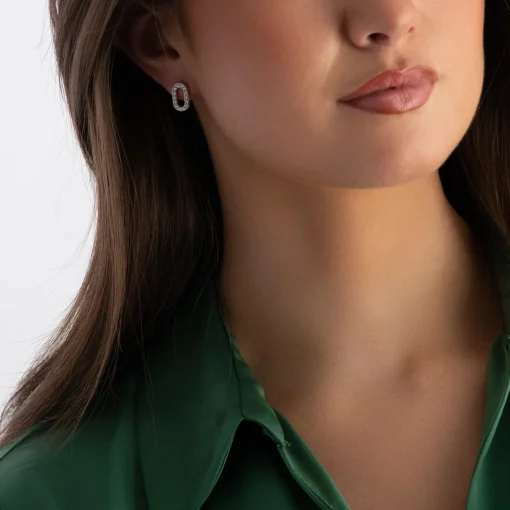 Sif Jakobs Capizzi Silver Cubic Zirconia Stud Earrings