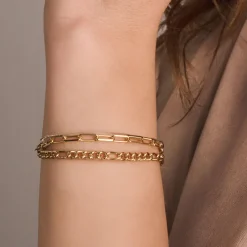 Sif Jakobs Dorno Yellow Gold Plated Link Bracelet