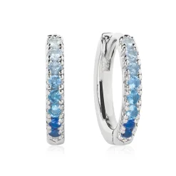 Sif Jakobs Ellera Silver Blue Cubic Zirconia Earrings