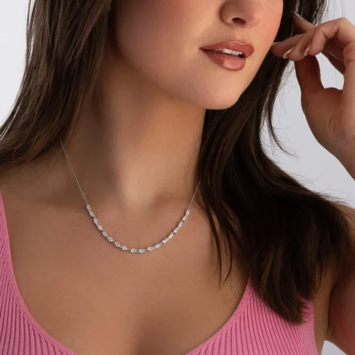 Sif Jakobs Ellera Silver Cubic Zirconia Necklace