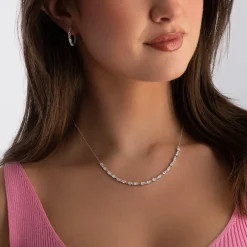 Sif Jakobs Ellera Silver Cubic Zirconia Necklace