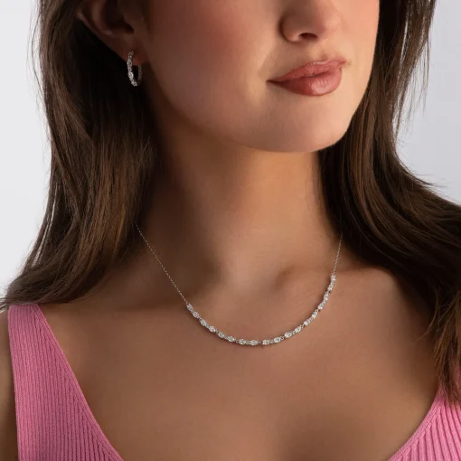 Sif Jakobs Ellera Silver Cubic Zirconia Necklace
