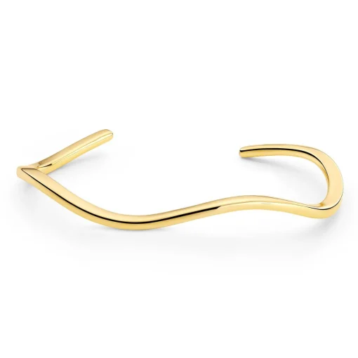 Sif Jakobs Ellera Waves 18ct Yellow Gold Plated Bangle